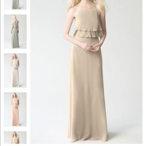 NWT Jenny Yoo Charlie Dress in Sand Dune